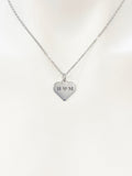 Silver Heart, I Love You Charm Necklace Anniversary Engagement Gifts Ideas Personalized Customized Jewelry, D412