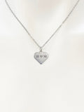 Silver Heart, I Love You Charm Necklace Anniversary Engagement Gifts Ideas Personalized Customized Jewelry, D412