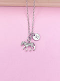 Silver Zebra Charm Necklace, N2886