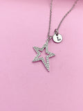 Silver North Star Charm Necklace Graduation Birthday Mother's Day Gifts Ideas Personalized Customized Made to Order, AN2978