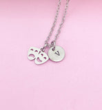 Silver Comedy Tragedy Drama Charm Necklace Theater Comedy Club Gifts Ideas Personalized Customized Made to Order, N124