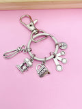 Silver Measuring Cup Mixer Hand Mixer Charm Keychain Baker Mother's Day Gifts Ideas Personalized Customized Made to OrderN2630