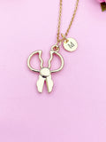 Gold Scissor Charm Necklace Hairdresser Hair Stylist Salon Barber Gifts Ideas Personalized Customized Made to Order, AN765