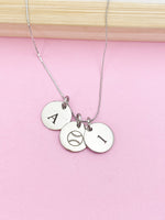 Silver Baseball Softball Necklace School Sport Team Gift Ideas Personalized Customized Made to Order Jewelry, AD378