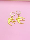 Gold or Silver Swallow Bird Charm Earrings Mother's Day Gifts Ideas, N2749