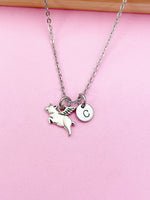 Silver Flying Pig Charm Necklace Farmer Pig Pet Gifts Idea Personalized Customized Jewelry, AN1743