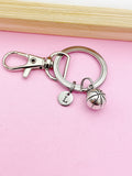 Silver Basketball Charm Keychain Basketball Team Gifts Idea Personalized Made to Order Jewelry, N2566