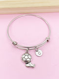 Silver Soccer Ball Charm Bracelet Girl Soccer Team Gifts Idea Personalized Made to Order Jewelry, N2156