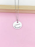Silver Flute Charm Necklace Music Instrument School Marching Band Gifts Idea Personalized Customized Made to Order D423