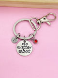 Silver No Matter What Charm Keychain, Personalized Gift, N4747