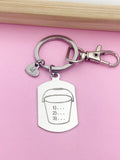 Bucket List Stainless Steel Customize Keychain Valentine Anniversary Gift Ideas, D442