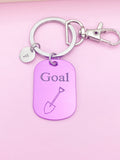 Goal Shovel Customize Charm Keychain Motivation Graduation Gifts Ideas, D445