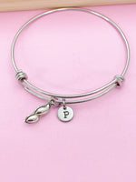 Silver Peanut Bracelet Birthday Personalized Customize Gifts, N1435B