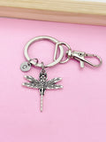 Silver Dragonfly Charm Keychain Personalized Customize Gifts, AN56
