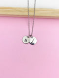Silver Oboe Charm Necklace Music Instrument School Marching Band Gifts Idea Personalized Customized Made to Order, D431