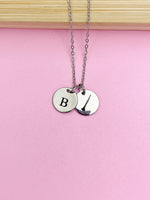 Silver Oboe Charm Necklace Music Instrument School Marching Band Gifts Idea Personalized Customized Made to Order, D431