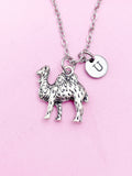 Silver Camel Charm Necklace Desert Animal Pet Zookeeper Gifts Idea Personalized Customized Made to Order, N2100