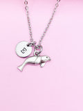 Silver Seal Charm Necklace Biologist Gifts Idea Personalized Customized Made to Order, AN5093