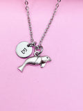 Silver Seal Charm Necklace Biologist Gifts Idea Personalized Customized Made to Order, AN5093