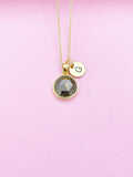 Pyrite Necklace, Natural Gemstone Jewelry N3447