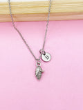 Silver Corn Cob Charm Necklace, Maize Corn Cob Charm, Farmer Gift, Food Charm, Veggie Gift, Foodie Gift, Personalize Customize, N163