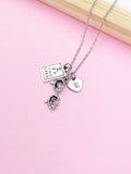 Optometrist Necklace, Snellen Chart Necklace, Eye Chart Charm, Glasses Charm, Gift for Eye Doctor, Optometrist Gift, Personalized Gift, N147
