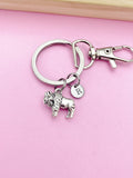 Silver Bison Charm Keychain Wildlife Specialist Wildlife Biologist Gifts Ideas Personize Customize, AN1891