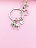 Silver Bison Charm Keychain Wildlife Specialist Wildlife Biologist Gifts Ideas Personize Customize, AN1891