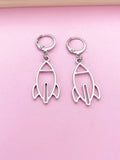 Silver or Gold Rocket Earrings Birthday's Gifts, Stainless Steel Earings, AN2743