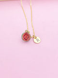 Gold Guava Tropical Fruit Charm Necklace Personize Customize Charm Necklace, N5382
