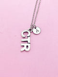Silver CTR Charm Necklace, N3664