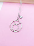Silver Taurus Charm Necklace Zodiac Constellations Personalize Customize Birthday Gifts, N5564