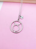 Silver Taurus Charm Necklace Zodiac Constellations Personalize Customize Birthday Gifts, N5564