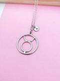 Silver Taurus Charm Necklace Zodiac Constellations Personalize Customize Birthday Gifts, N5564