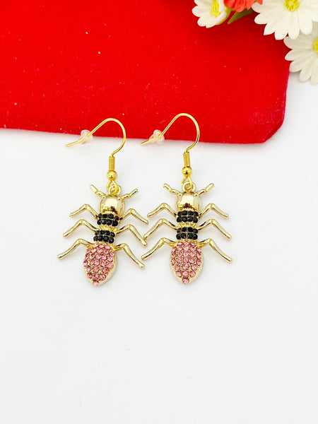 Gold Ant Charm Necklace Aunt Birthday Gifts Ideas Personalized Customized Made to Order, AN3213