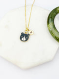 Gold Cute Black Bear Charm Necklace Veterinary Apiarist Zookeeper Wildlife Control Technician Gifts Ideas Personalized, N5510