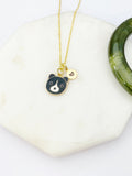 Gold Cute Black Bear Charm Necklace Veterinary Apiarist Zookeeper Wildlife Control Technician Gifts Ideas Personalized, N5510