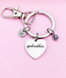 Godmother Heart Keychain, Godmother Gift D438