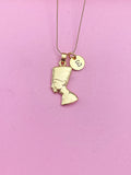 Gold Queen Nefertiti Charm Necklace Women Gifts Ideas Personalized Customized Made to Order, N4195