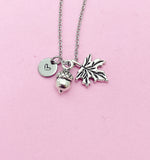 Silver Acorn Leaf Charm Necklace Personize Customize, AN727
