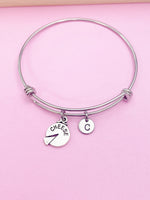 Silver Cheese Charm Bracelet Cheese Wine Lover Gifts Ideas Personalized Customized Made to Order, N5519
