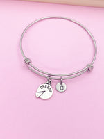 Silver Cheese Charm Bracelet Cheese Wine Lover Gifts Ideas Personalized Customized Made to Order, N5519
