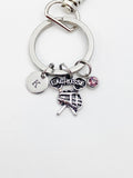 Silver Lacrosse Charm Bracelet School Lacrosse Team Gift Ideas Personalized Customized Made to Order Jewelry, N4740