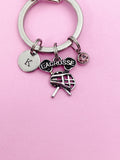 Silver Lacrosse Charm Bracelet School Lacrosse Team Gift Ideas Personalized Customized Made to Order Jewelry, N4740