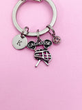 Silver Lacrosse Charm Bracelet School Lacrosse Team Gift Ideas Personalized Customized Made to Order Jewelry, N4740
