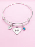 Best Christmas Gifts for Titi, Stainless Steel Heart Titi Bracelet, PD009