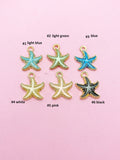 Gold Starfish Earrings, Nautical Earrings, N3189A