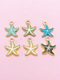 Gold Starfish Earrings, Nautical Earrings, N3189