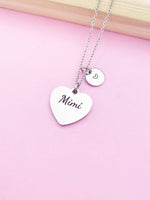 Stainless Steel Mimi Necklace Spring Birthday Mother's Day Gifts Ideas Personalized Customized Made to Order, D439