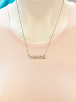 Silver DNA Necklace, N3634